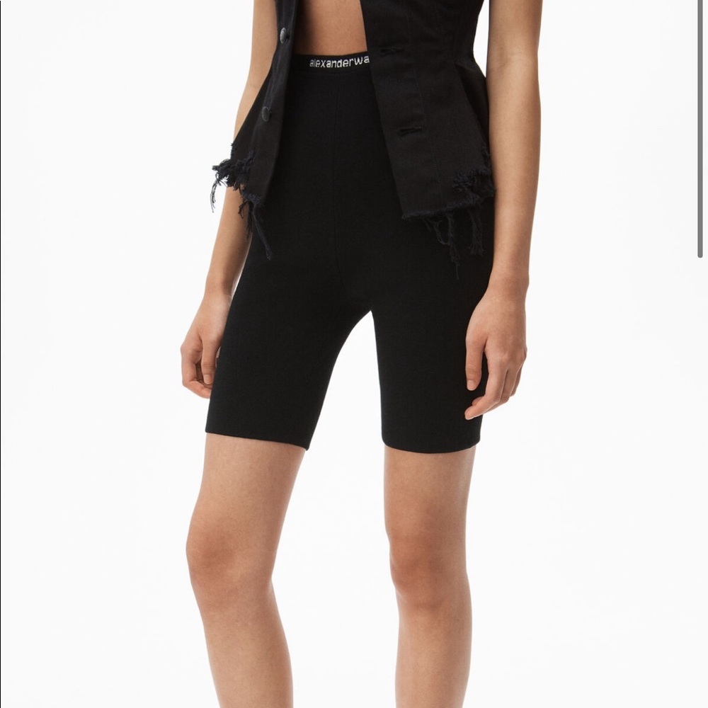 Alexander Wang Logo Trim Bike Shorts